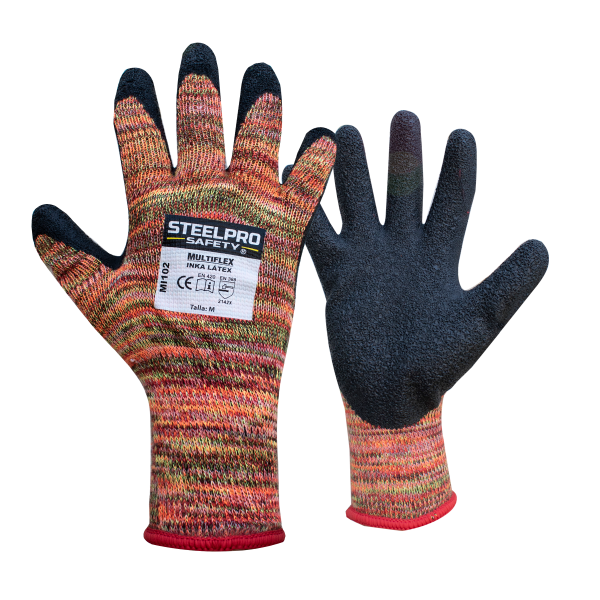 Guante Multiflex MI102 Inka látex negro