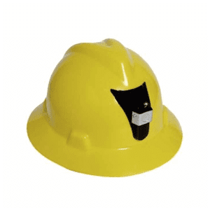 CASCO MSA V-GARD SOMBRERO CON SLOT, FAS-TRAC III Y PORTALÁMPARA