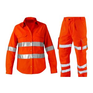 Uniforme drill camisa y pantalon c/cinta reflectiva