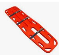 Camilla rigida PVC c/correas